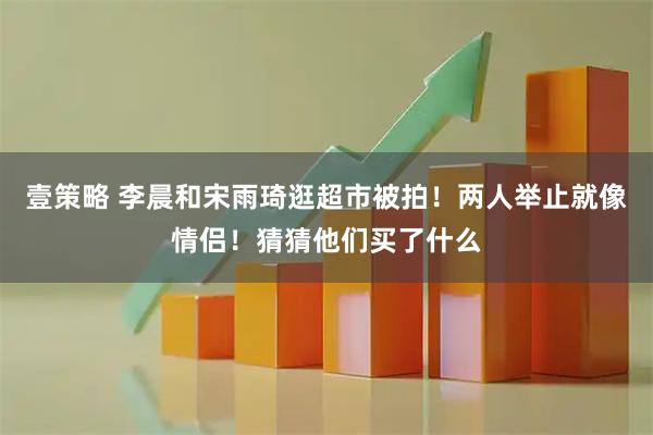 壹策略 李晨和宋雨琦逛超市被拍！两人举止就像情侣！猜猜他们买了什么