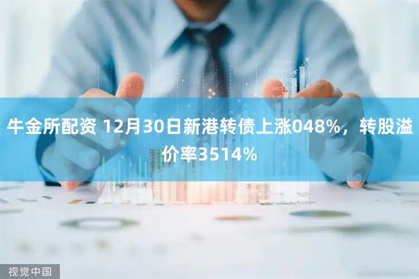 牛金所配资 12月30日新港转债上涨048%，转股溢价率3514%